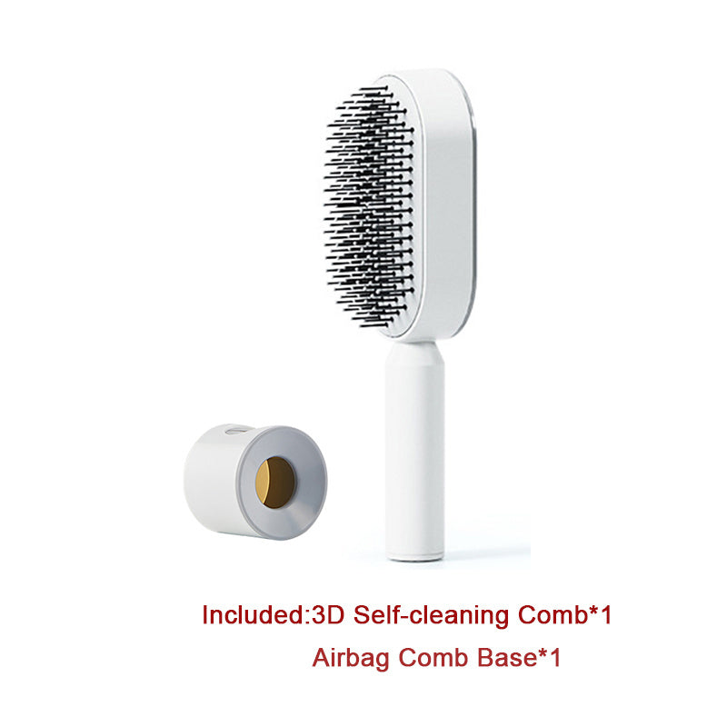 Self-Cleaning Scalp Hairbrush