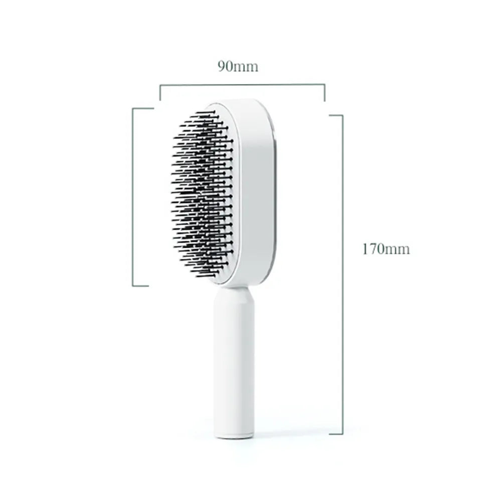 Self-Cleaning Scalp Hairbrush
