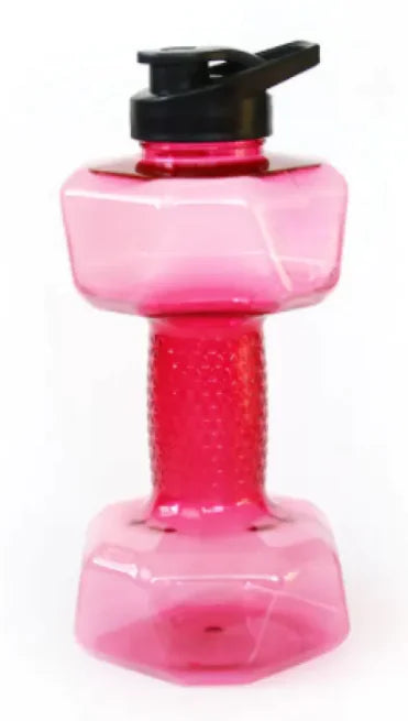 Garrafa de água com halteres