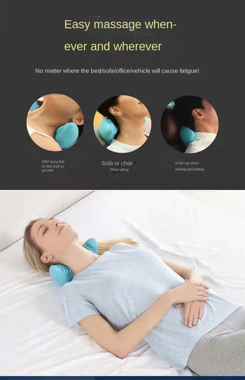 Almofada de massagem para coluna cervical